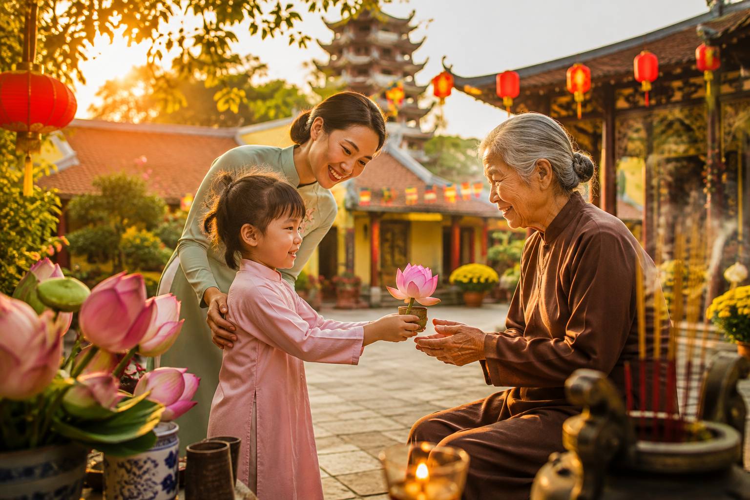 Mùa Vu Lan Báo Hiếu: Dạy Trẻ Lòng Biết Ơn Từ Những Việc Nhỏ