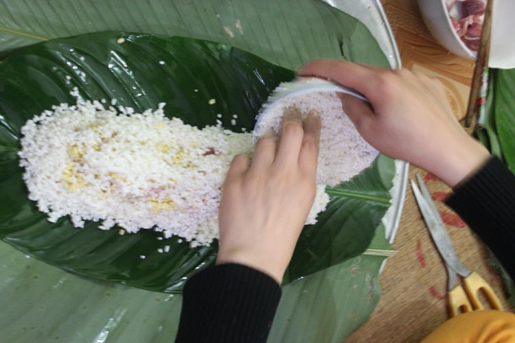 Cách gói bánh Chưng tròn, dài 