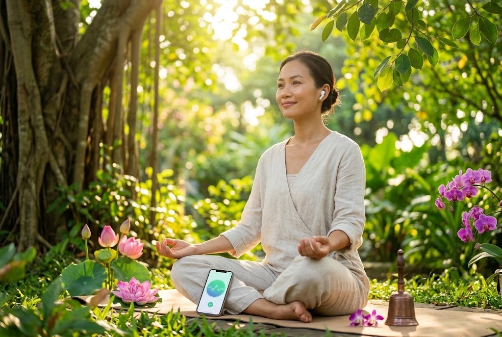 Duy trì ứng dụng thiền định bằng sóng não mỗi ngày mang lại nhiều lợi ích tuyệt vời 