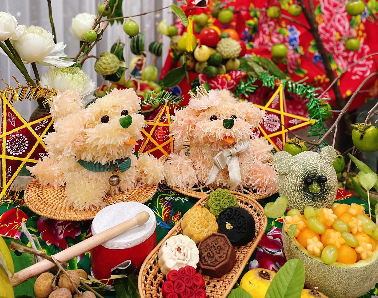 Mâm cỗ Trung thu đầy ý nghĩa không thể thiếu trong đêm hội Trăng rằm 