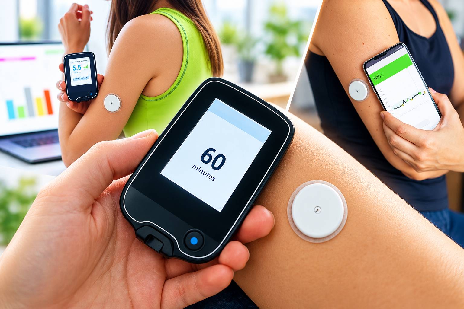 Sự kết hợp hai trong một giúp chúng ta hình dung rõ nét thiết bị đeo đo glucose và ketone liên tục hoạt động ra sao nhằm tối ưu hóa việc quản lý sức khỏe cá nhân một cách an toàn nhất
