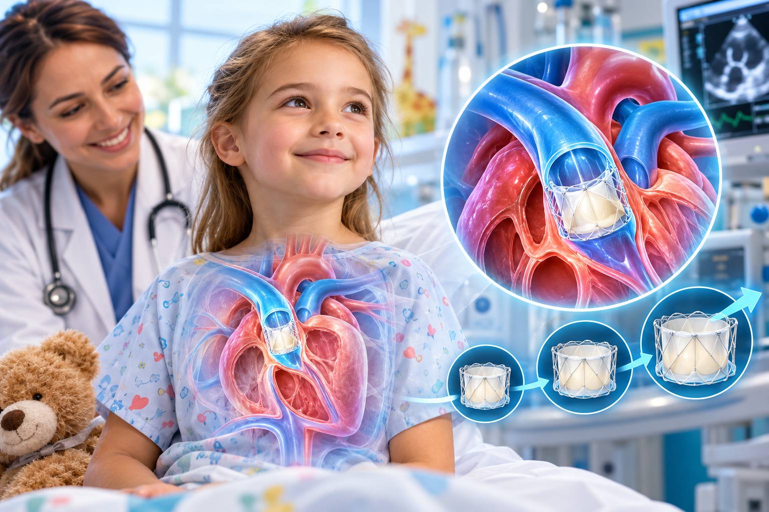 Nhấn để xem ảnh chất lượng hơn Van tim Autus trong việc điều trị dị tật tim bẩm sinh cho bệnh nhi