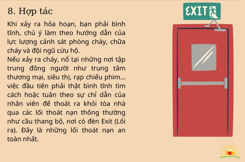 Kỹ năng thoát hiểm - Hợp tác 