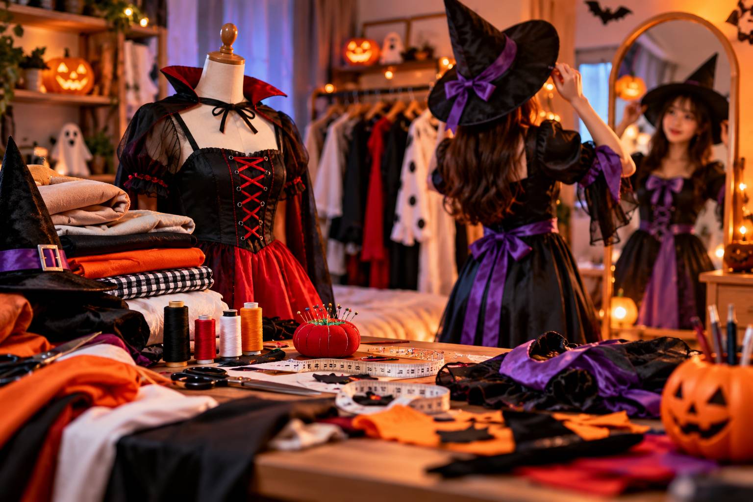 Các mẫu trang phục Halloween xanh sáng tạo được tái chế hoàn toàn từ quần áo cũ và vải vụn