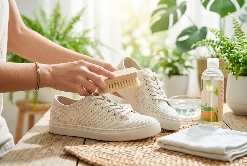 Nhấn để xem ảnh chất lượng hơn Vệ sinh và bảo quản giày thể thao thuần chay đúng cách để kéo dài độ bền và chất lượng