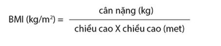 Nhấn để xem ảnh chất lượng hơn Công thức tính BMI