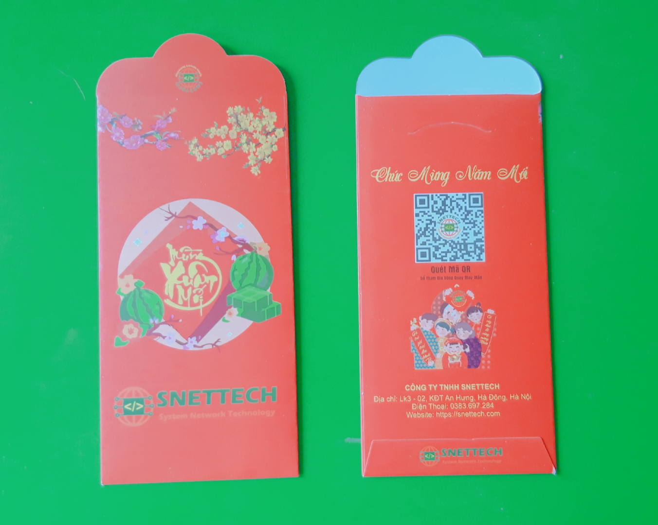 Nhấn để xem ảnh chất lượng hơn Bao lì xì mừng xuân mới