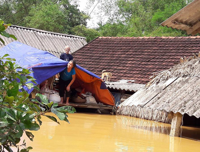 Người dân miền Trung mùa bão lũ 