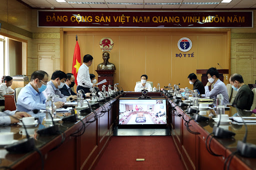 Nhấn để xem ảnh chất lượng hơn Đảng Cộng Sản Việt Nam và Bộ Y Tế họp phòng chống dịch Corona