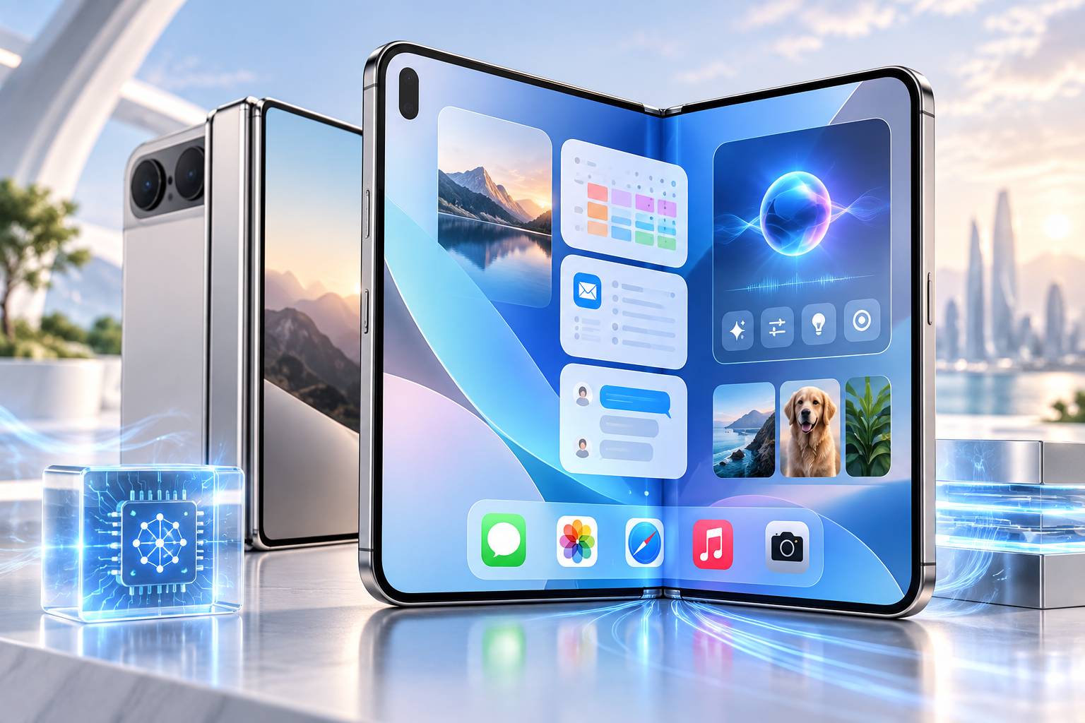 iPhone Duo 2026 được trang bị chip xử lý Apple A20 mạnh mẽ kết hợp cùng các tính năng trí tuệ nhân tạo Apple Intelligence tiên tiến