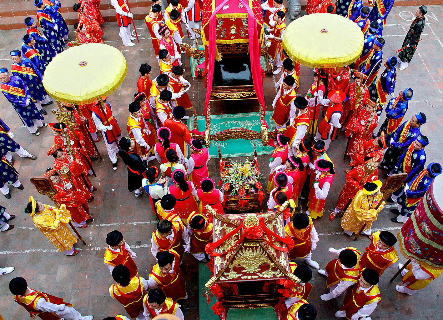 Nhấn để xem ảnh chất lượng hơn Lễ hội 5 làng Mọc mang nhiều giá trị văn hóa và tinh thần độc đáo, thiêng liêng