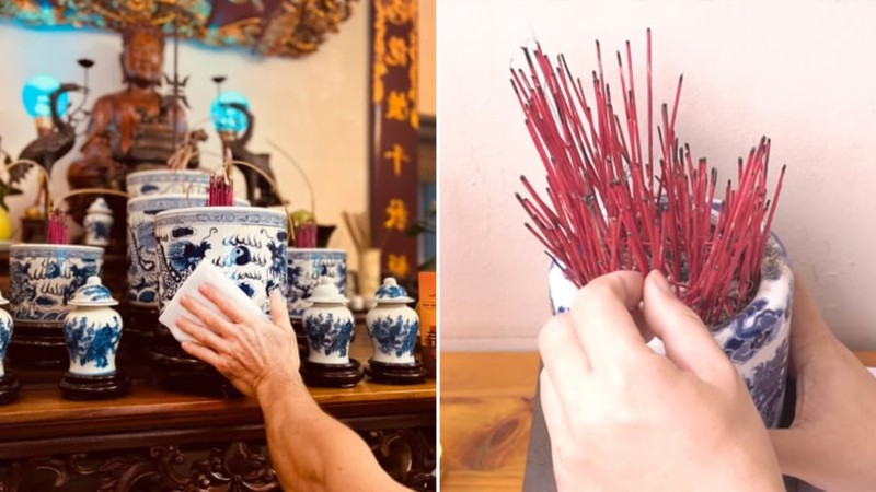 Nhấn để xem ảnh chất lượng hơn Những lưu ý cần tránh khi dọn dẹp bàn thờ ngày Ông Công Ông Táo