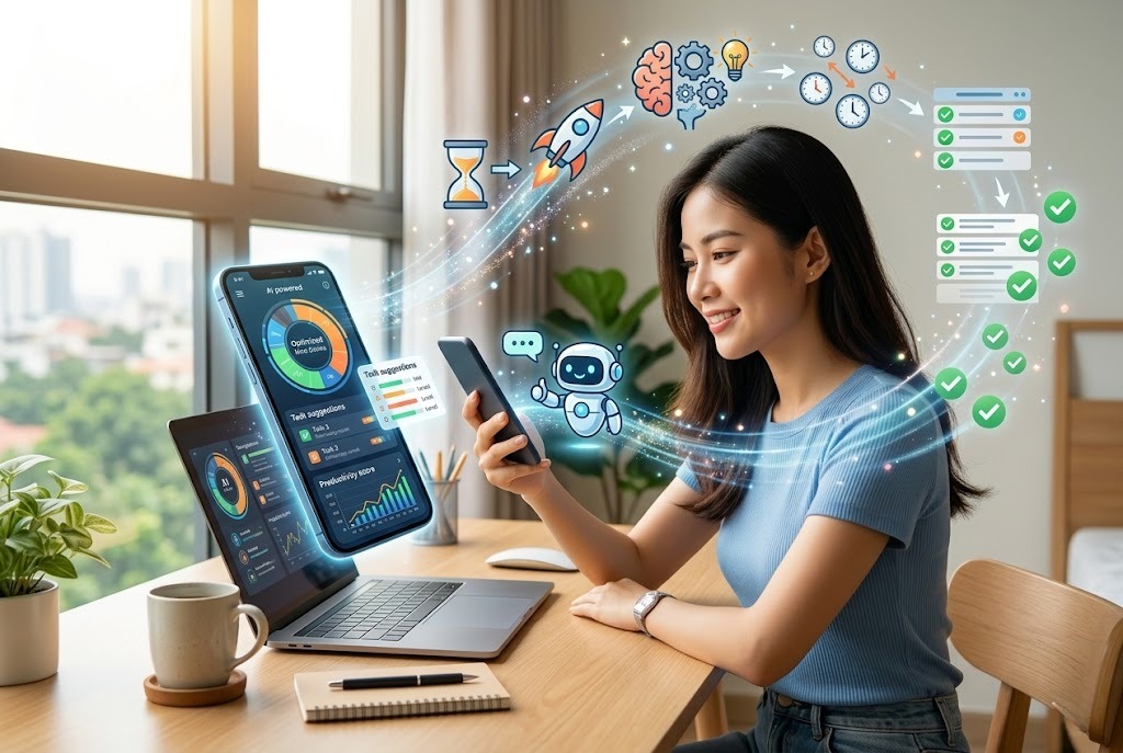 Ứng dụng quản lý thời gian bằng AI mang lại lợi ích vượt trội 