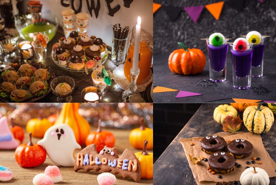Nhấn để xem ảnh chất lượng hơn Tận hưởng bữa tiệc Halloween kinh dị và ngon miệng