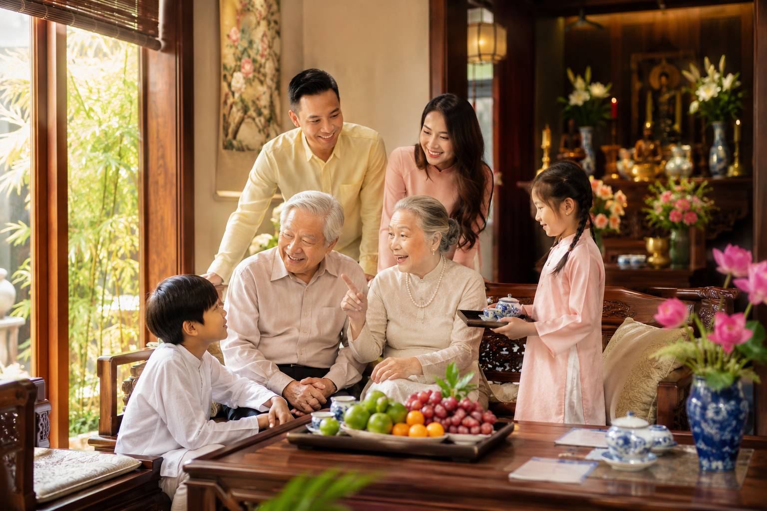 Vu Lan báo hiếu là dịp đặc biệt để thể hiện yêu thương và gắn kết trong gia đình 