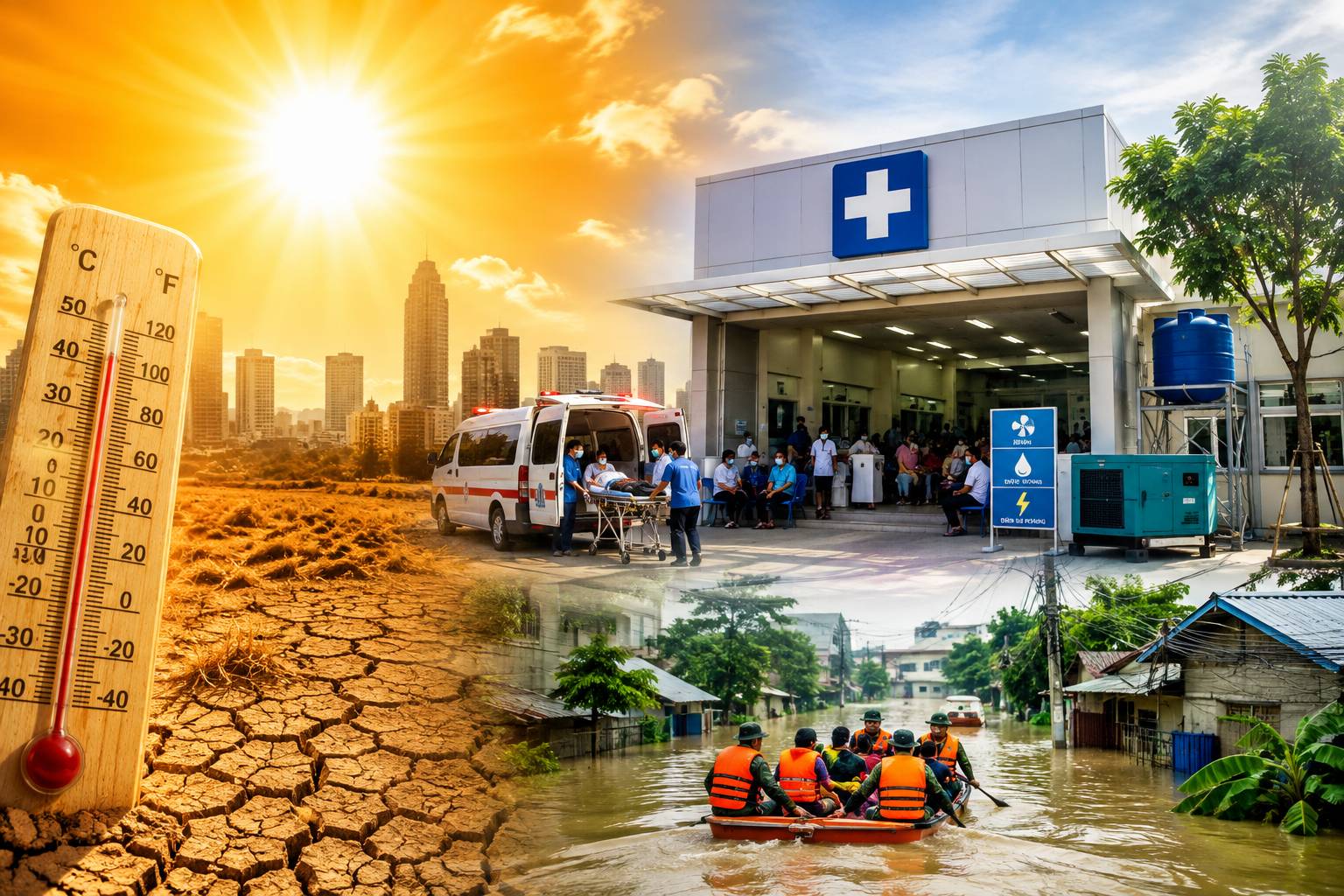 El Niño tăng cường trực tiếp làm gia tăng mô hình bệnh tật, đòi hỏi hệ thống y tế phải nâng cao năng lực ứng phó